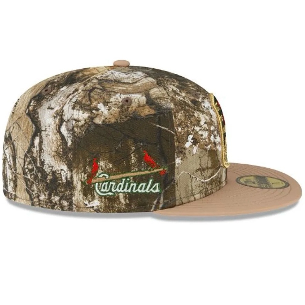 NWT Sz 7 1/4 Real Tree St. Louis Cardinals 59FIFTY Fitted Hat - Picture 3 of 10